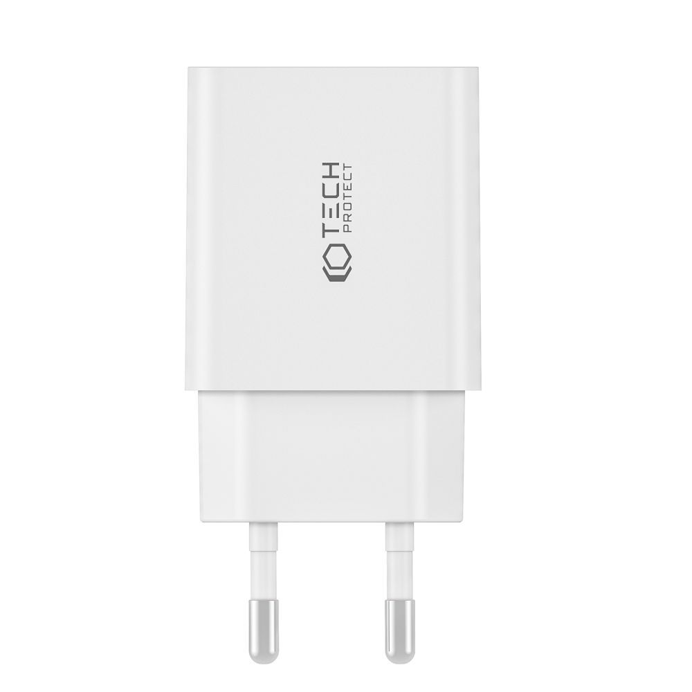 Tech-Protect Tech-Protect 25W Väggladdare PD Inkl. USB-C Kabel UltraBoost Vit