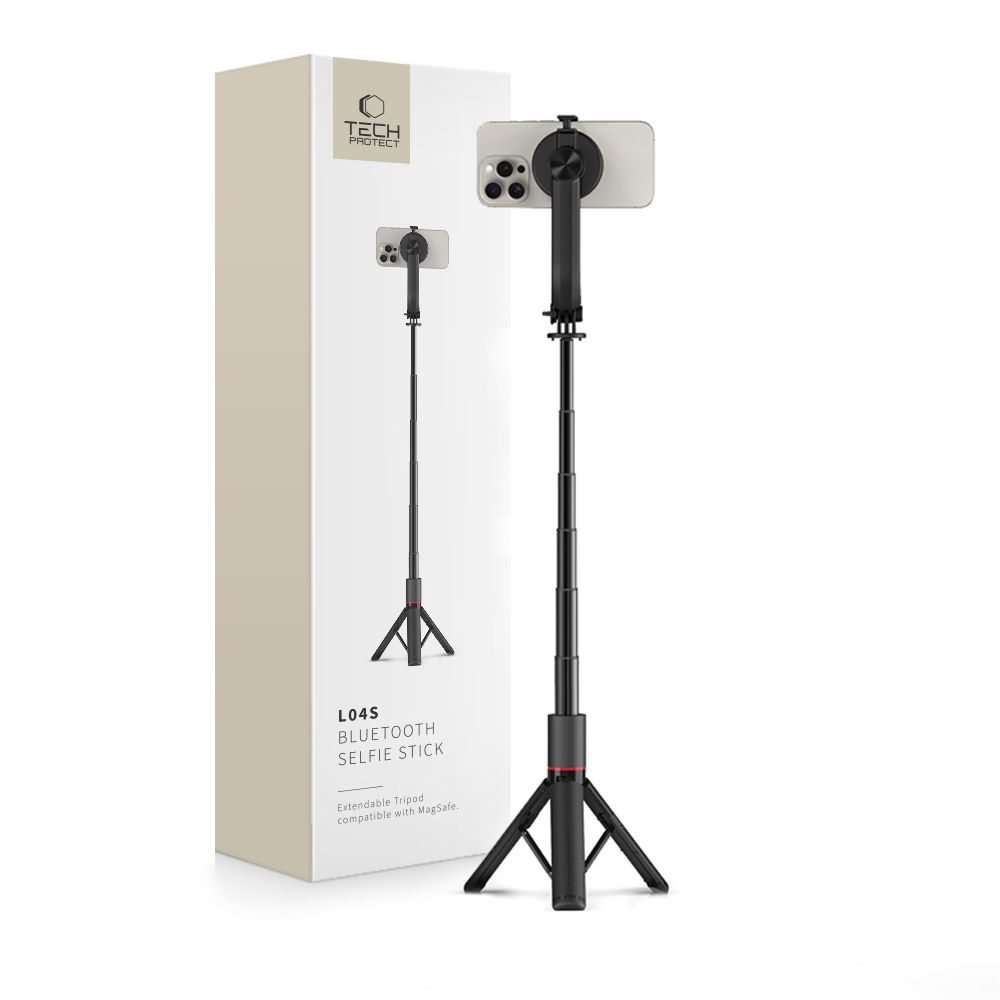 Tech-Protect Tech-Protect MagSafe Bluetooth Selfiestick TriPod Svart