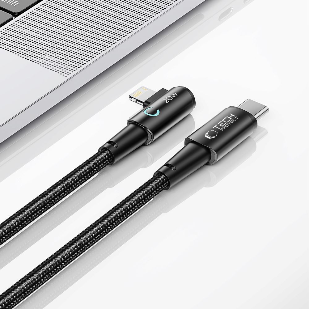 Tech-Protect Tech-Protect 1 m 20W/3A PD Lightning - USB-C Kabel UltraBoost Grå