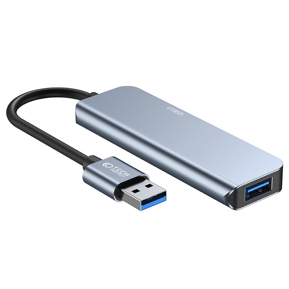 Tech-Protect Tech-Protect 5in1 USB-A Hub USB-C / USB-A Grå