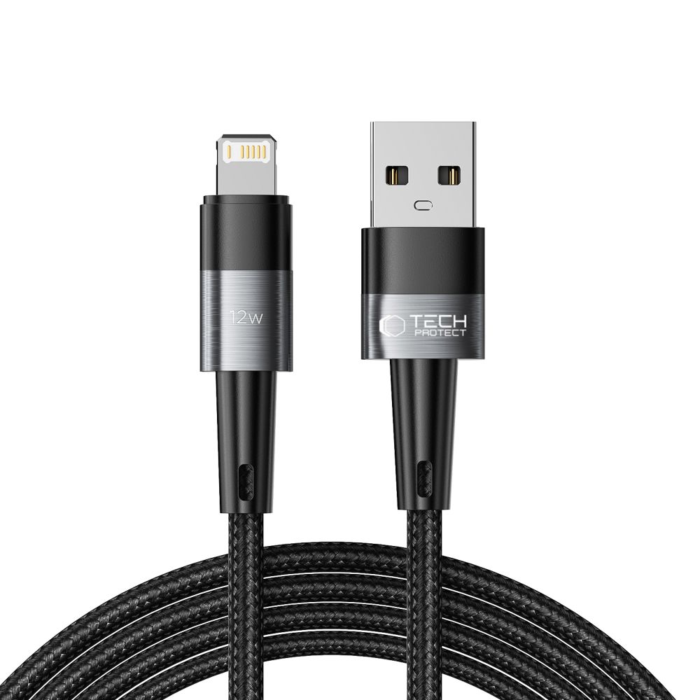 Tech-Protect Tech-Protect 2 m 12W/2.4A Lightning Kabel UltraBoost Grå