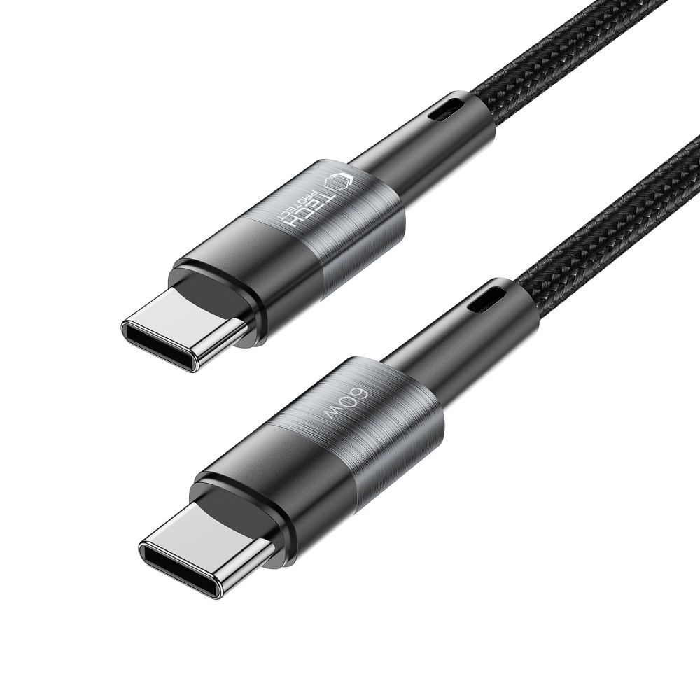Tech-Protect Tech-Protect 0.25 m 60W/3A PD USB-C - USB-C Kabel UltraBoost Grå