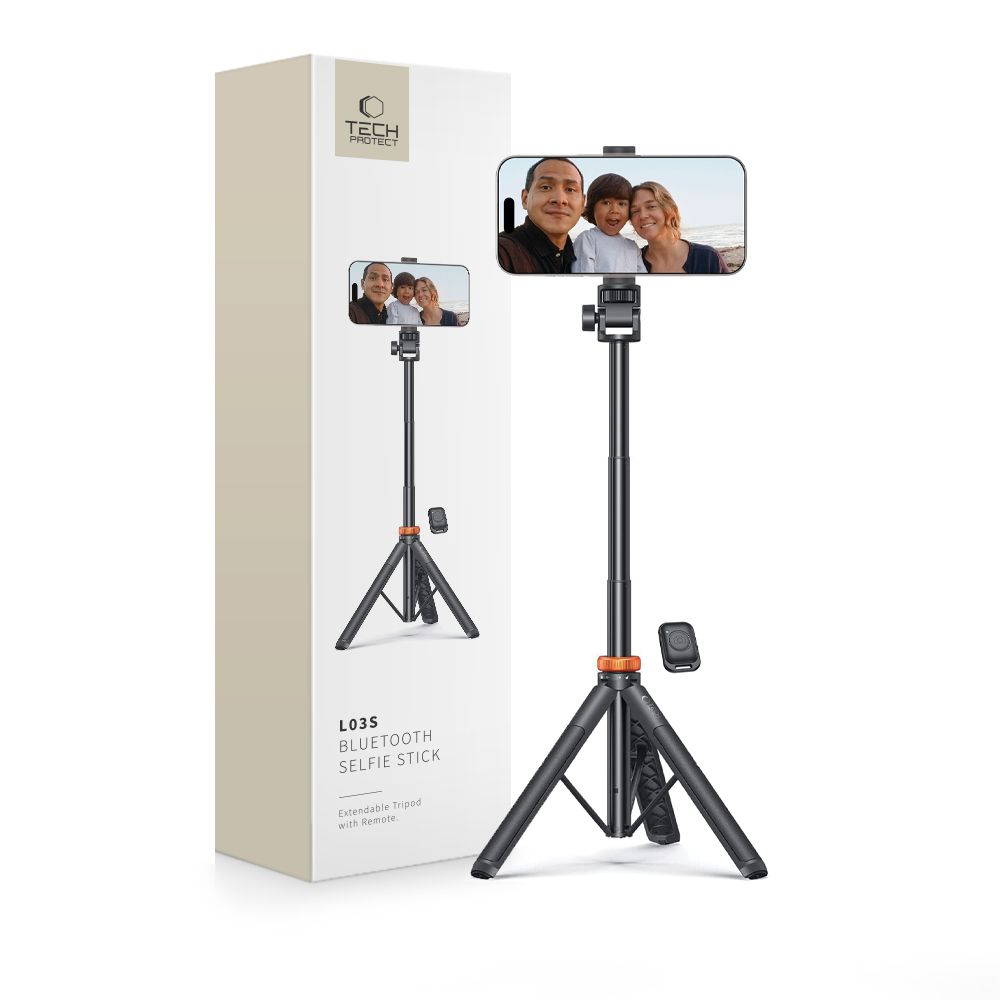 Tech-Protect Tech-Protect Bluetooth Selfie Stick Tripod Svart
