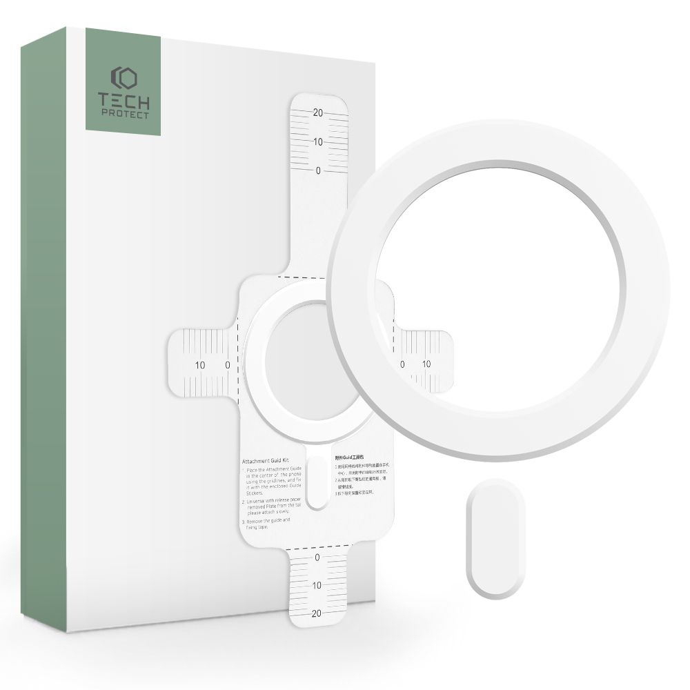Tech-Protect Tech-Proctet Universal Magnetisk MagSafe Ring Vit