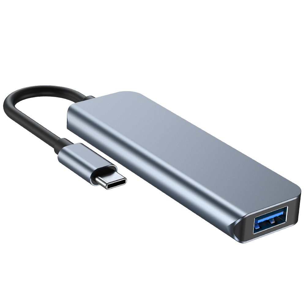 Tech-Protect Tech-Protect 4in1 USB-C Hub 4x USB-A Grå