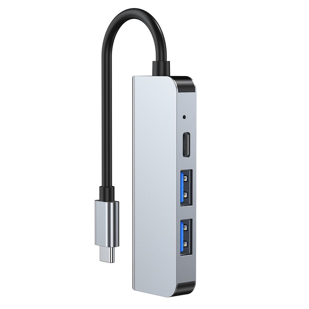 Tech-Protect Tech-Protect 4in1 USB-C Hub USB-A / HDMI / USB-C Grå