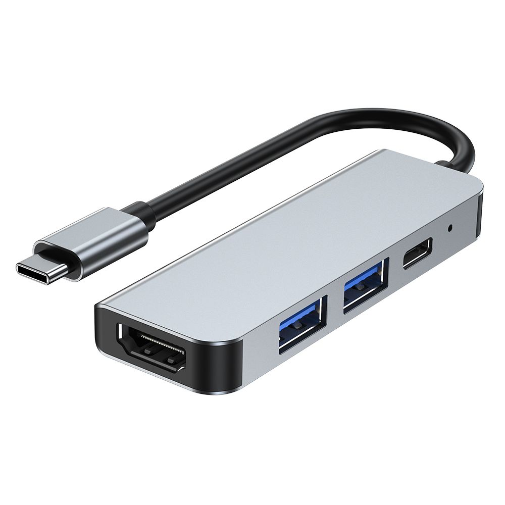 Tech-Protect Tech-Protect 4in1 USB-C Hub USB-A / HDMI / USB-C Grå
