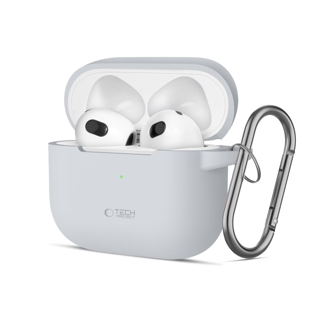 Tech-Protect Tech-Protect AirPods 3 Skal Silikon Hook Crayon Grey