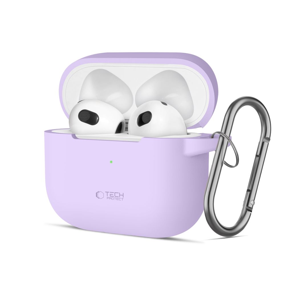 Tech-Protect Tech-Protect AirPods 3 Skal Silikon Hook Lavender