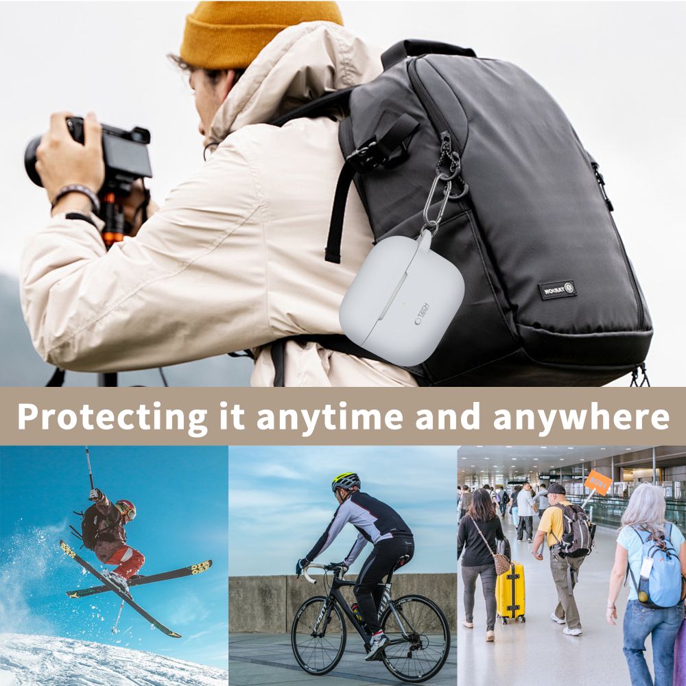 Tech-Protect Tech-Protect AirPods 3 Skal Silikon Hook Lavender