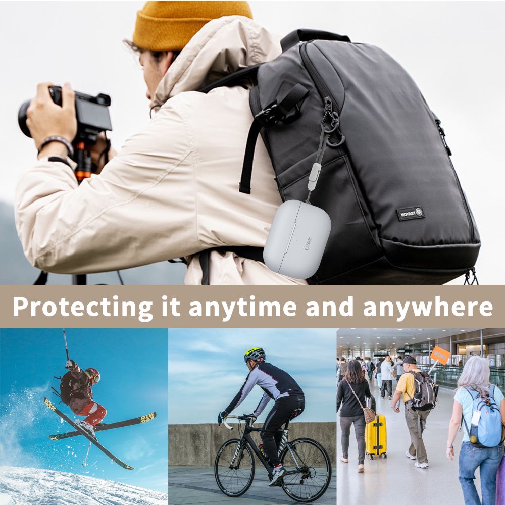 Tech-Protect Tech-Protect AirPods Pro 1/2 Skal Silikon Neon Orange