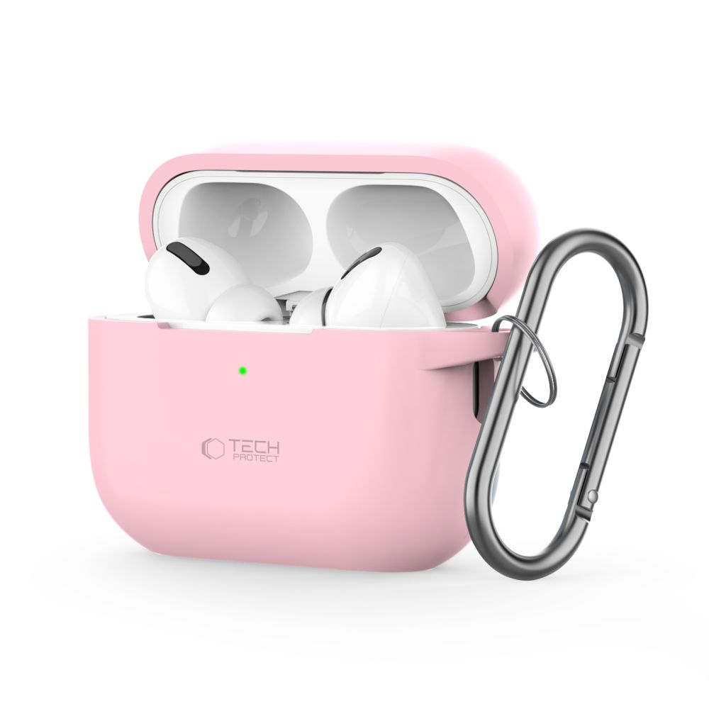 Tech-Protect Tech-Protect AirPods Pro 1/2 Skal Silikon Hook Dusty Pink