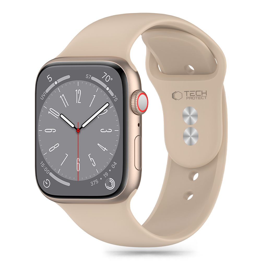 Tech-Protect Tech-Protect Apple Watch 42/44/45/46/49 mm Armband Silikon Walnut