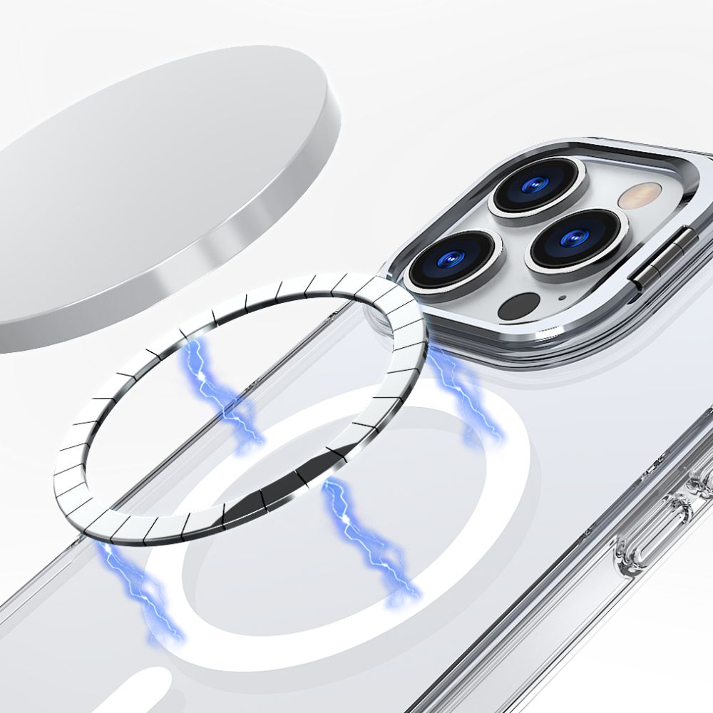 Tech-Protect Tech-Protect iPhone 16 Pro Skal MagSafe MagStand Clear