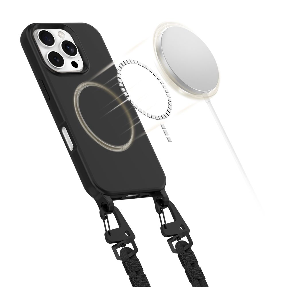 Tech-Protect Tech-Protect iPhone 16 Pro Max Skal MagSafe MagNecklace Svart