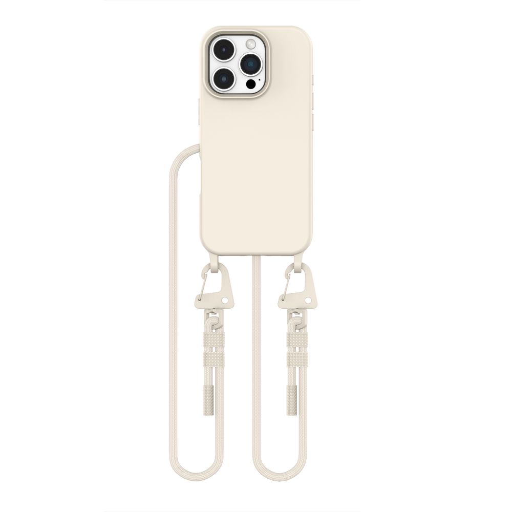 Tech-Protect Tech-Protect iPhone 16 Pro Skal MagSafe MagNecklace Latte