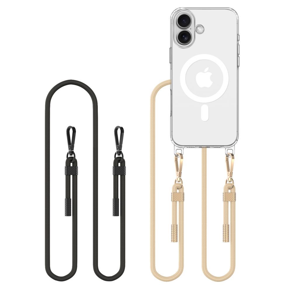 Tech-Protect Tech-Protect iPhone 16 Skal MagSafe FlexAir Chain Svart/Taupe