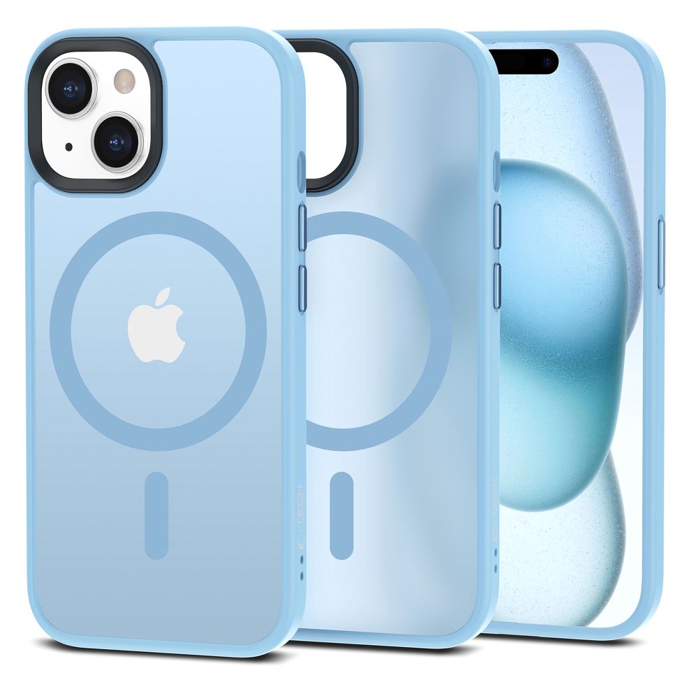 Tech-Protect Tech-Protect iPhone 15 Skal MagSafe MagMat Sky Blue