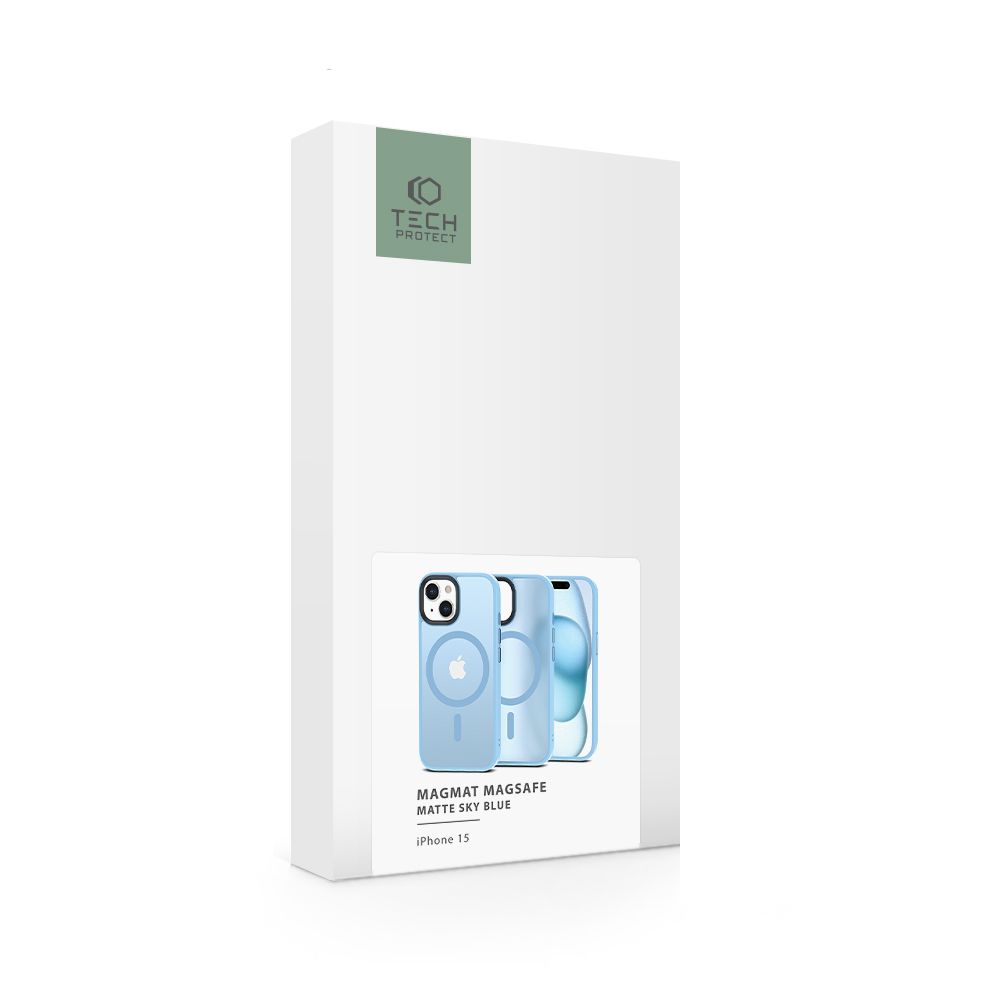 Tech-Protect Tech-Protect iPhone 15 Skal MagSafe MagMat Sky Blue