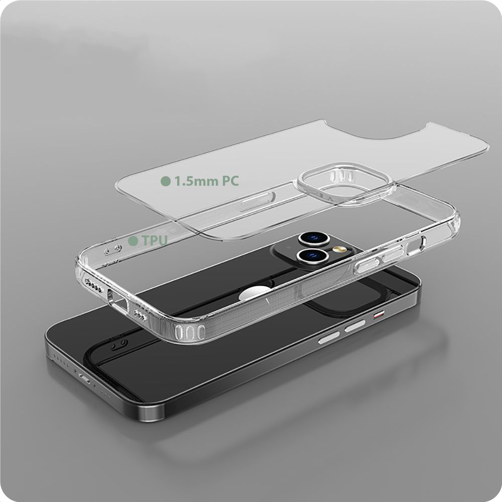 Tech-Protect Tech-Protect iPhone 15 Skal FlexAir Hybrid Transparent