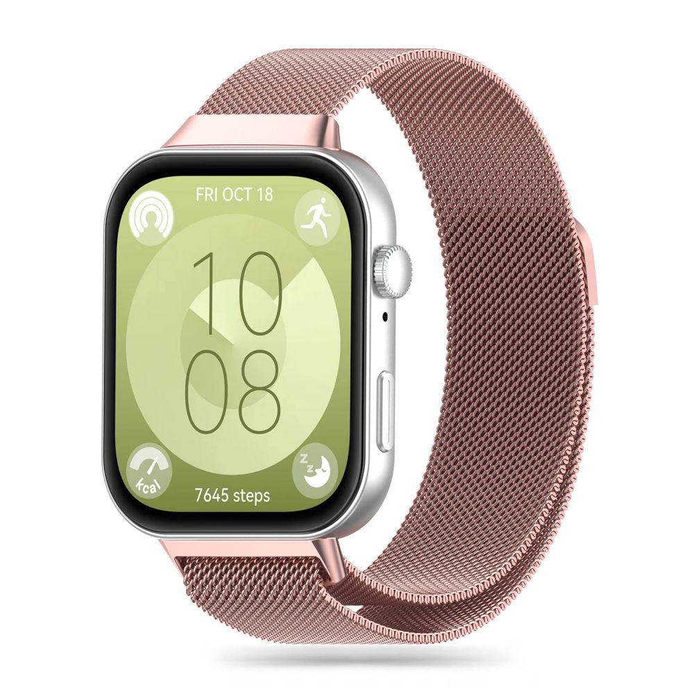 Tech-Protect Tech-Protect Huawei Watch Fit 3 Armband MilaneseBand Roséguld