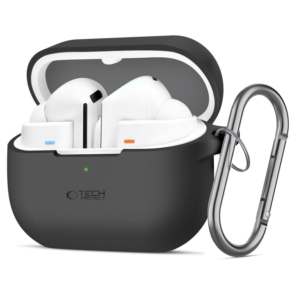 Tech-Protect Tech-Protect Galaxy Buds 3/3 Pro Skal Silikon Hook Svart