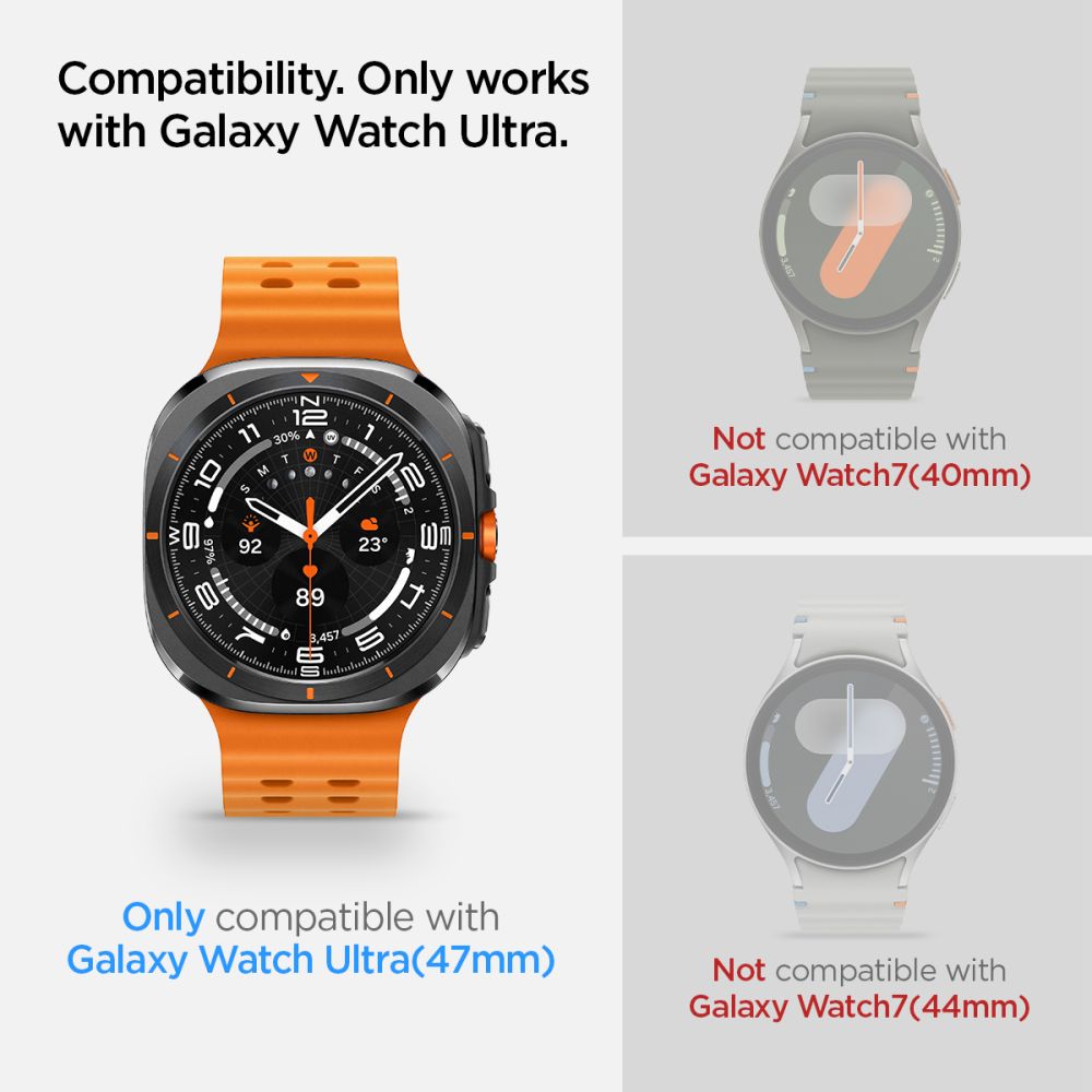 Spigen Spigen Galaxy Watch Ultra (2025) / 47 mm 2-PACK Skärmskydd 