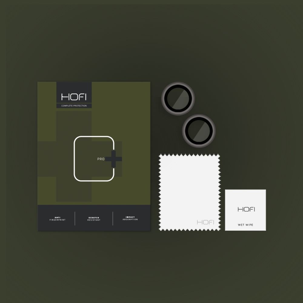 HOFI HOFI iPhone 15/15 Plus/14/14 Plus Linsskydd CamRing Pro+ Svart