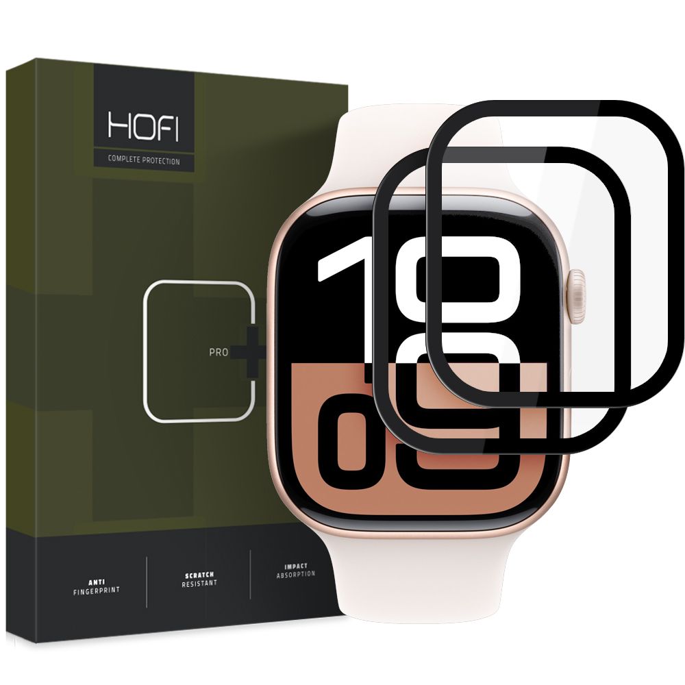 HOFI HOFI Apple Watch 11/10 42 mm 2-PACK Skärmskydd Pro+ Hybrid Glas