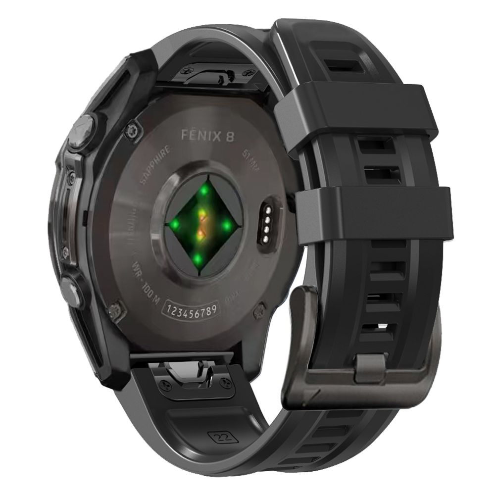 Tech-Protect Tech-Protect Garmin Fenix 5/6/6 Pro/7/8/E 47 mm Armband Silicone Svart