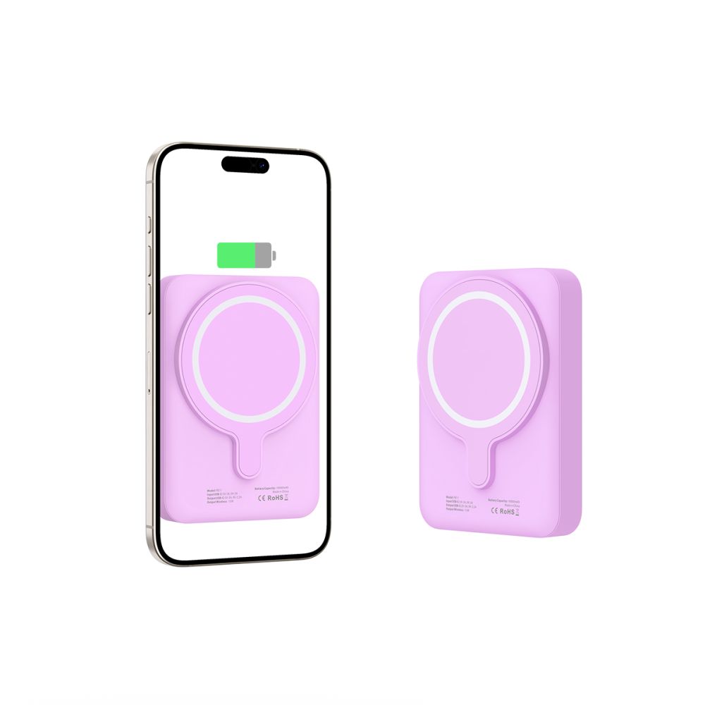 Tech-Protect Tech-Protect 10000 mAh MagSafe Powerbank LifeMag Lila