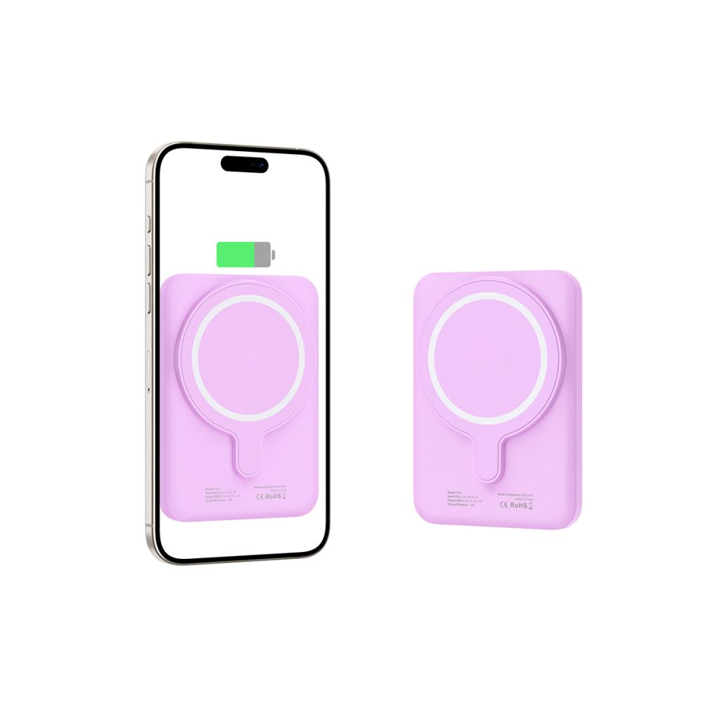 Tech-Protect Tech-Protect 5000 mAh MagSafe Powerbank LifeMag Lila
