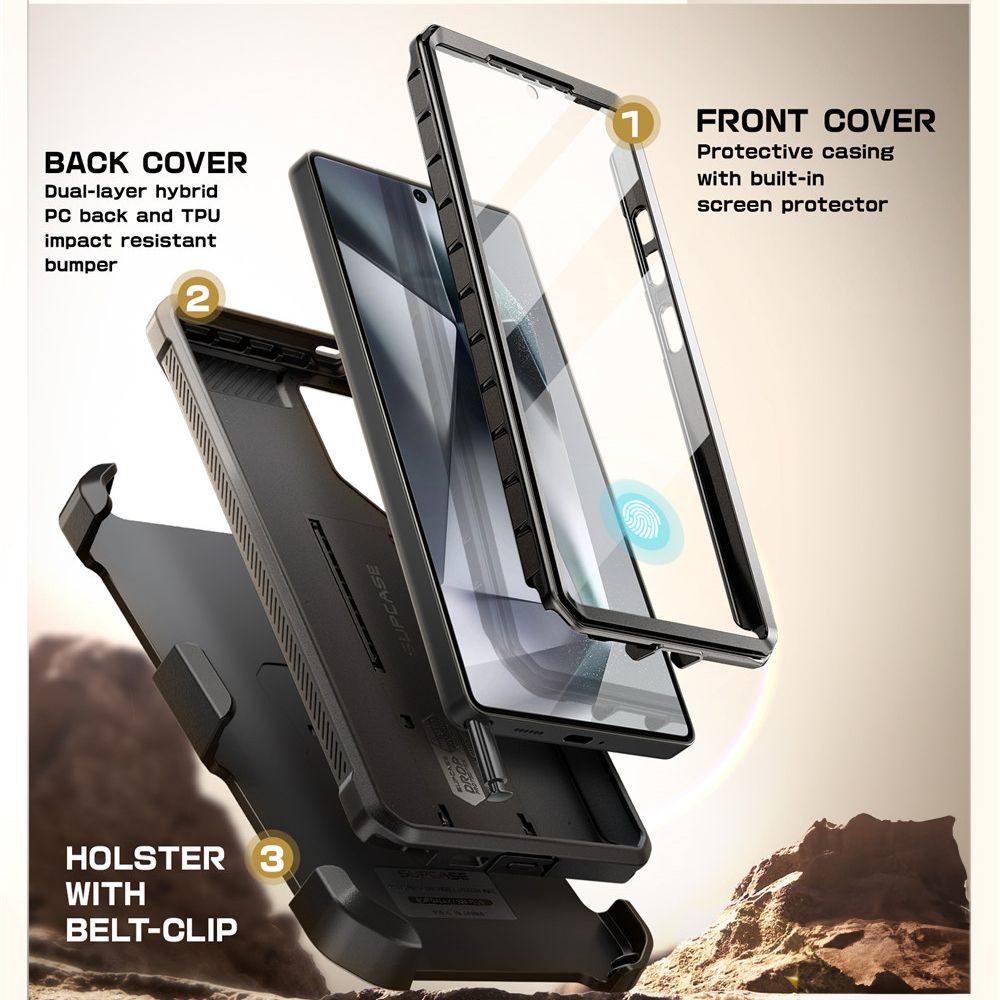 Supcase Supcase Galaxy S25 Ultra Skal 2-SET Unicorn Beetle Pro Svart
