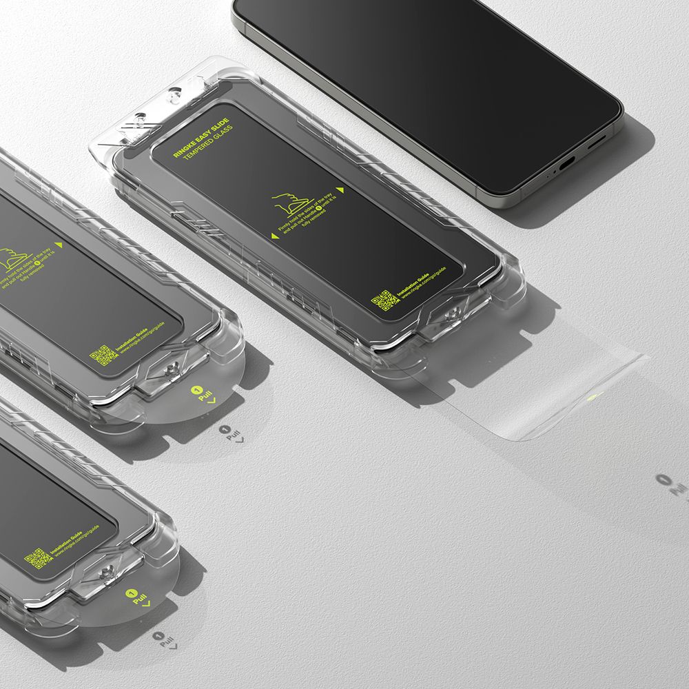 Ringke Ringke Galaxy S25 / S24 2-PACK Easy Slide Skärmskydd Härdat Glas