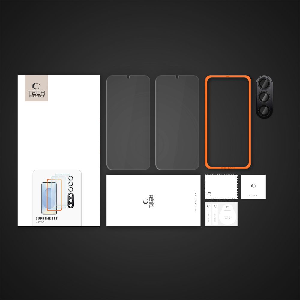 Tech-Protect Tech-Protect Galaxy S25 3-PACK Skärmskydd/Linsskydd