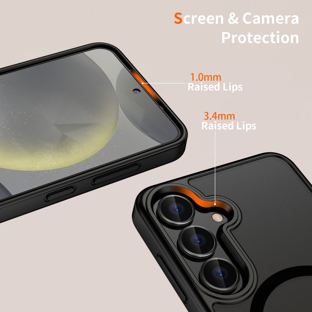Tech-Protect Tech-Protect Galaxy S25 Plus Skal MagSafe MagMat Matt Svart