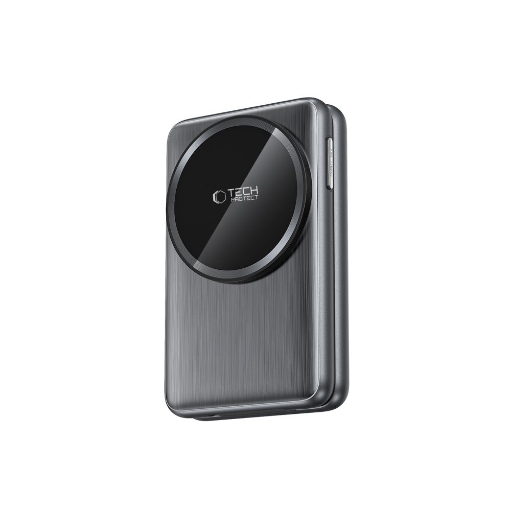 Tech-Protect Tech-Protect 3in1 15W Qi MagSafe Vikbar Laddare Space Grey