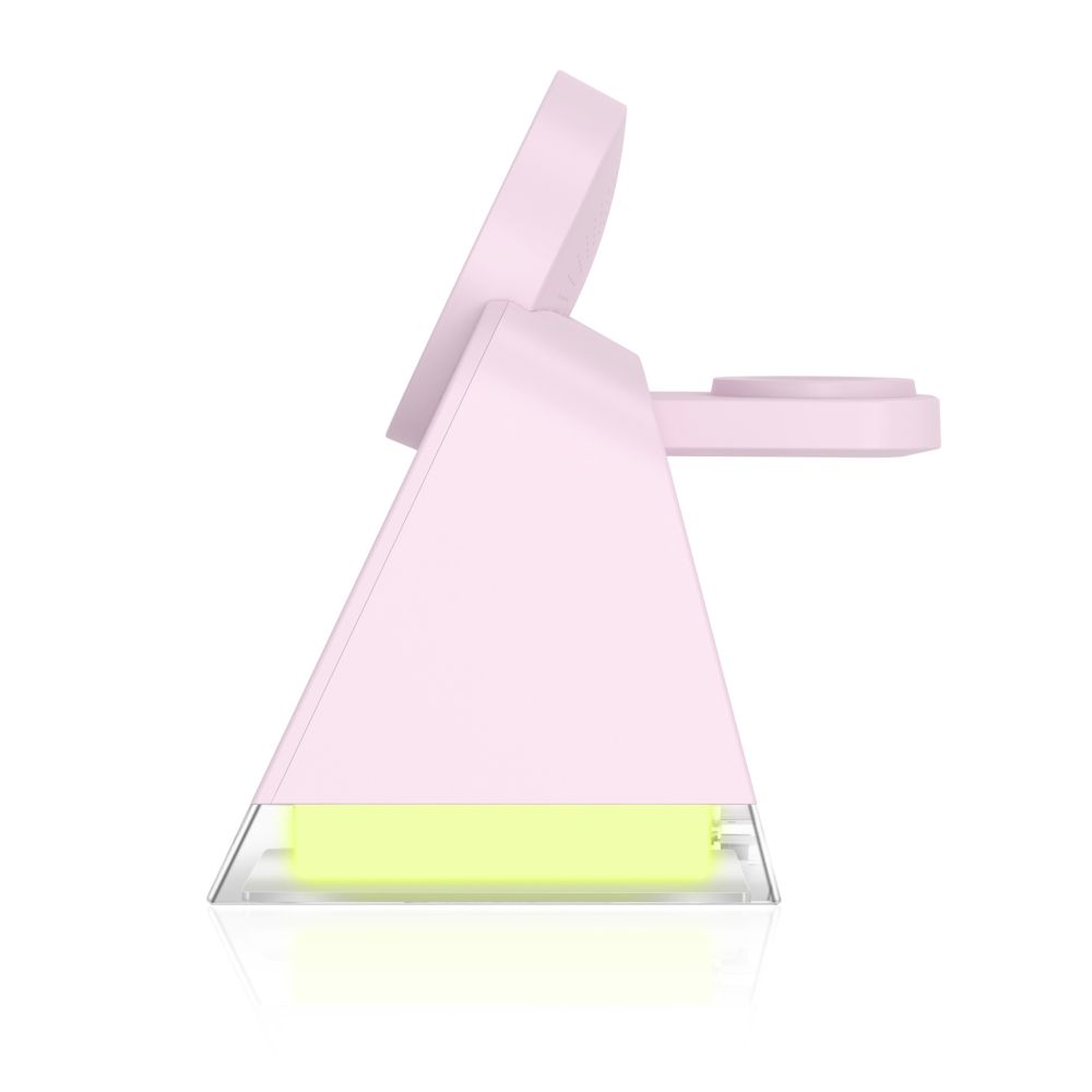 Tech-Protect Tech-Protect 3in1 15W Qi Magnetisk MagSafe Laddare Baby Pink