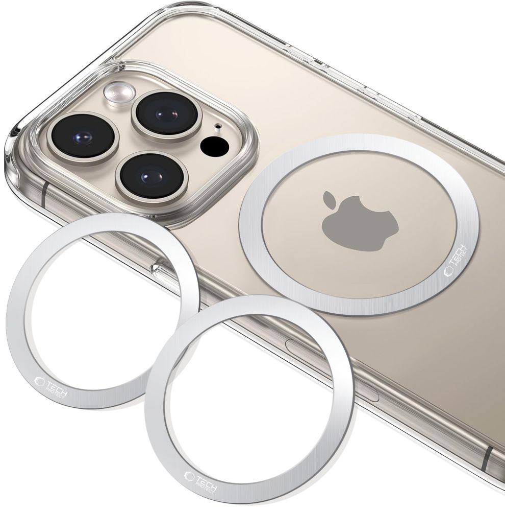 Tech-Protect Tech-Protect 2-PACK Magnetisk MagSafe Ring Silver