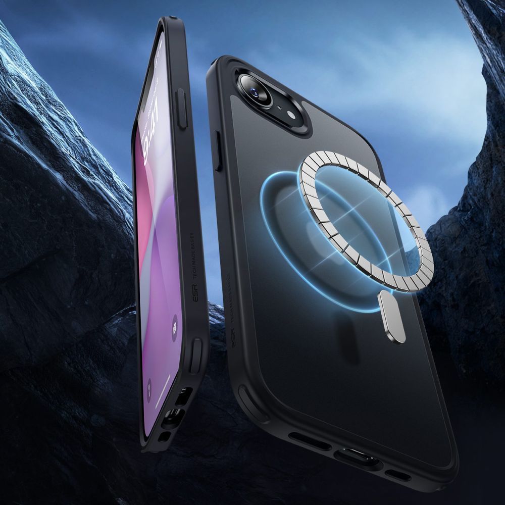 ESR ESR iPhone 17e / 16e Skal MagSafe CH HaloLock Frostad Svart