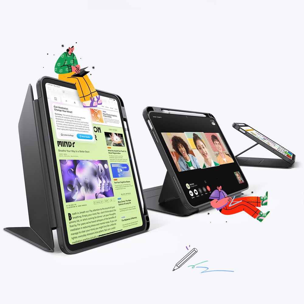 ESR ESR iPad 11 2025 / iPad 10.9 2022 Fodral Flip Hybrid Svart