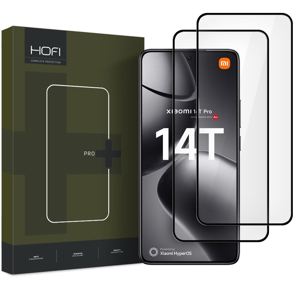 HOFI HOFI Xiaomi 14T / 14T Pro 2-PACK Skärmskydd Pro+ Härdat Glas