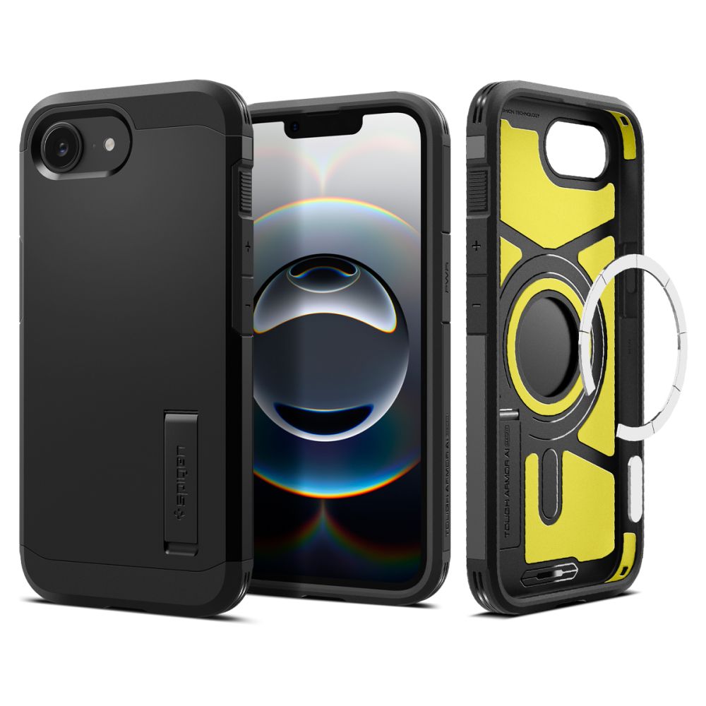 Spigen Spigen iPhone 17e / 16e Skal MagSafe Tough Armor Svart