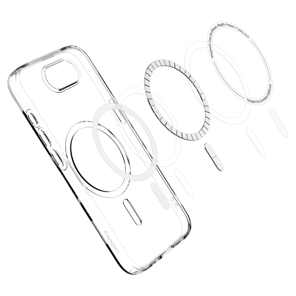 Spigen Spigen iPhone 17e / 16e Skal MagSafe Liquid Crystal Clear