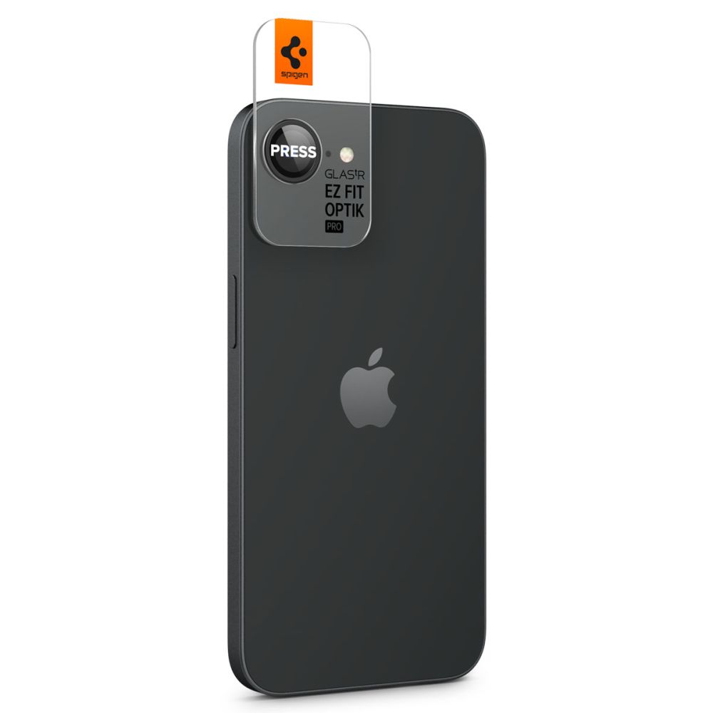 Spigen Spigen iPhone 17e / 16e 2-PACK Linsskydd GLAS.tR Optik Svart