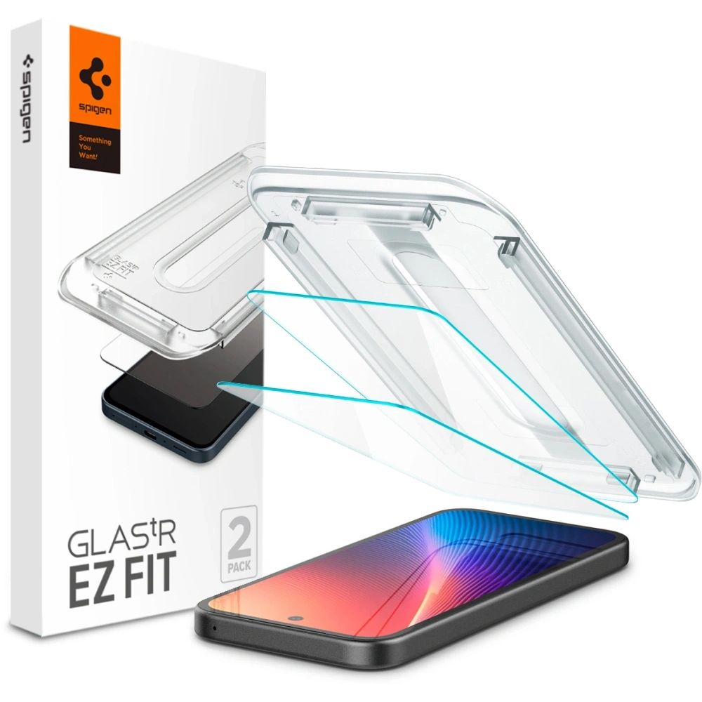 Spigen Spigen Google Pixel 9a 2-PACK Skärmskydd GLAS.tR 