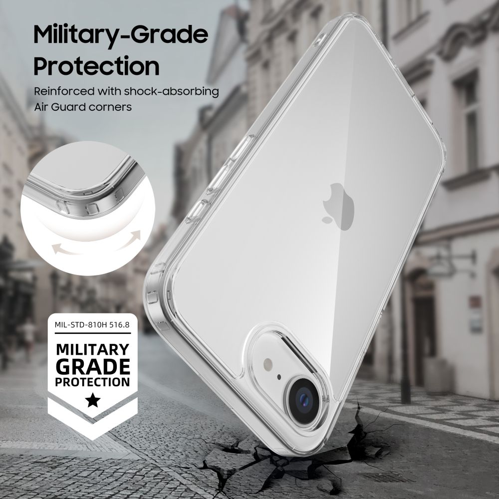 Tech-Protect Tech-Protect iPhone 17e / 16e Skal FlexAir Hybrid Transparent