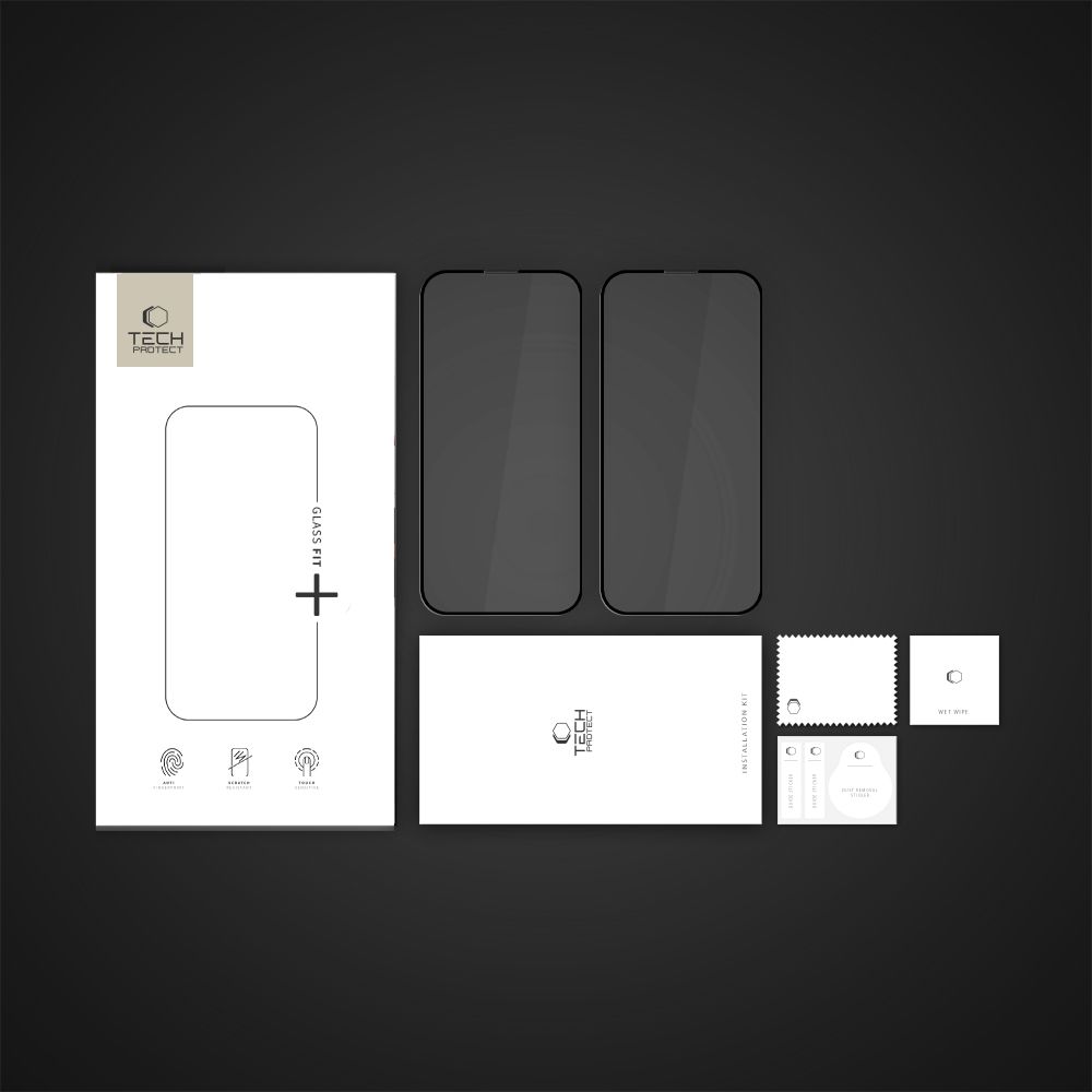 Tech-Protect T-P iPhone 17e/16e/14/13/13 Pro 2-PACK Skärmskydd Härdat Glas