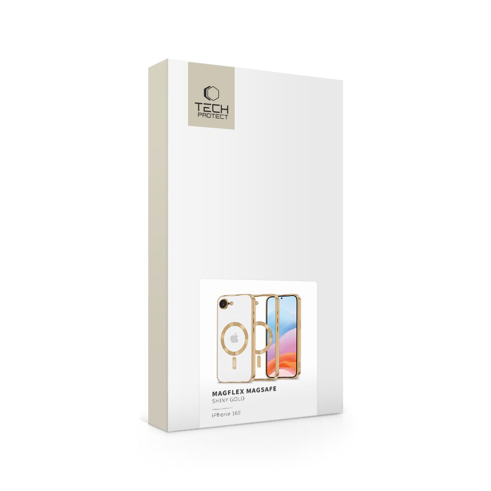 Tech-Protect Tech-Protect iPhone 17e / 16e Skal MagSafe MagFlex Shiny Gold