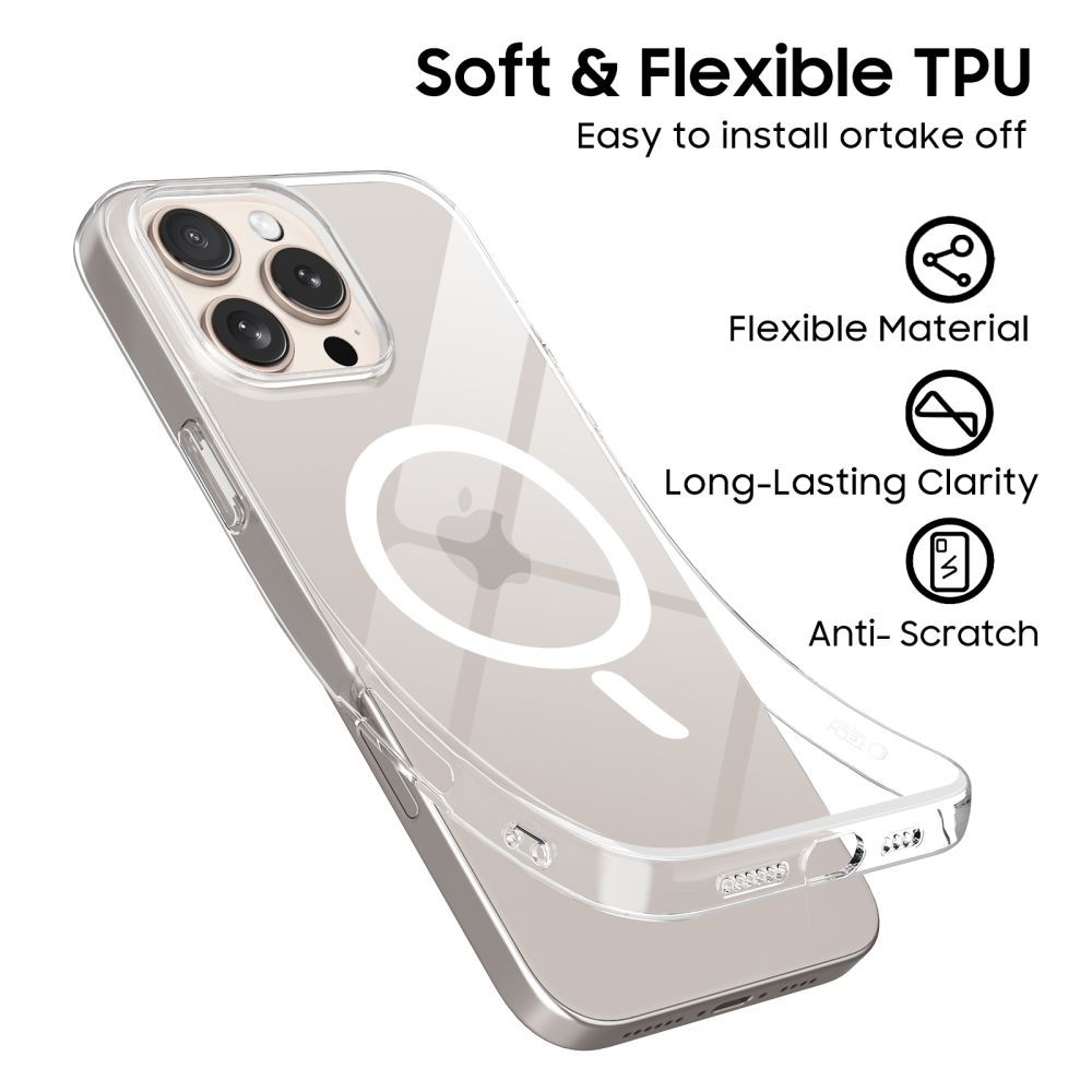 Tech-Protect Tech-Protect iPhone 17e / 16e Skal MagSafe FlexAir Transparent